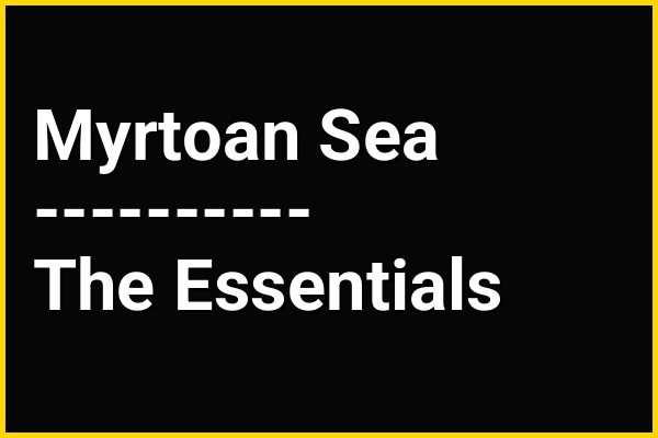 In the context of the Aegean Sea, the Myrtoan Sea is considered geographically distinct by its location relative to which of the following?