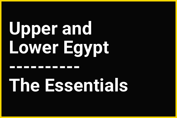In the context of Ancient Egyptian history, Upper and Lower Egypt is considered…